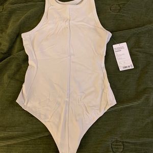 Athleta rib bodysuit in Powervita, sz Small